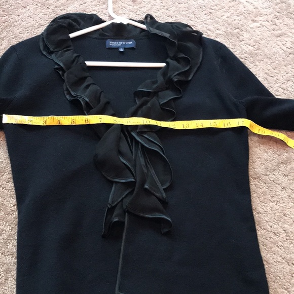 Jones New York ruffle long sleeve sweater small - Picture 6 of 8